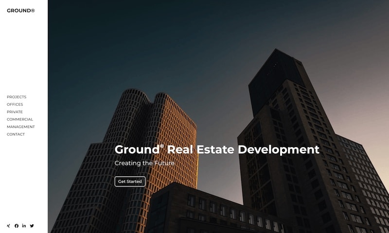 Landing page Blocs template