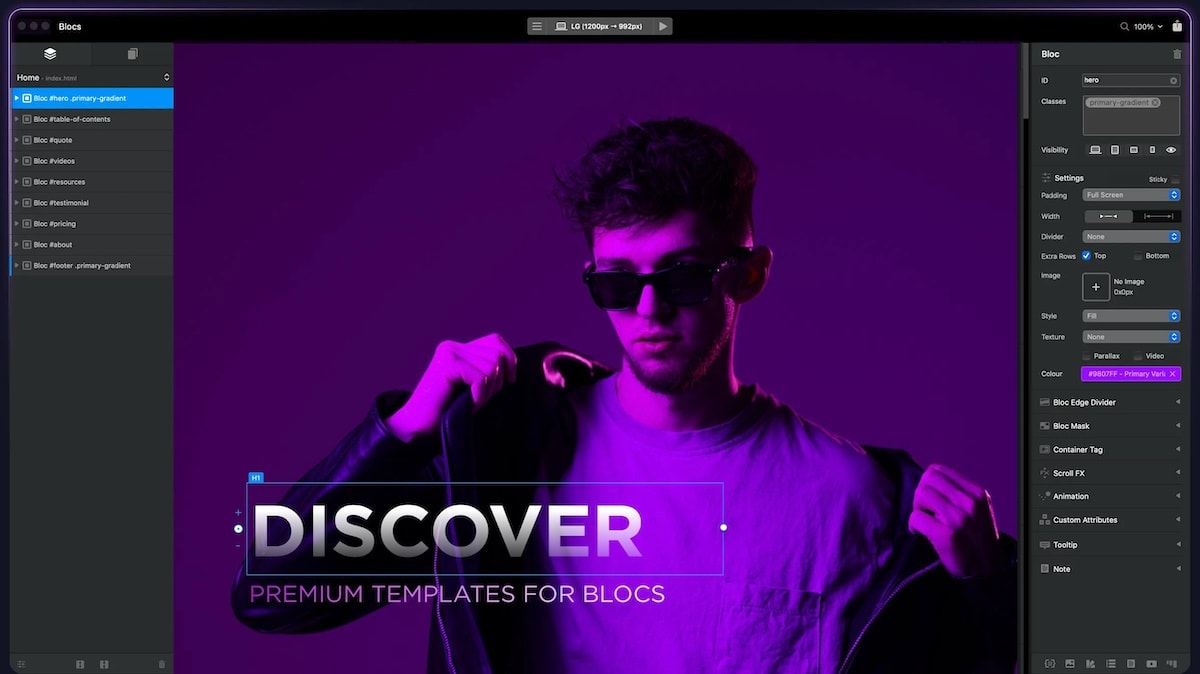 High quality Blocs templates