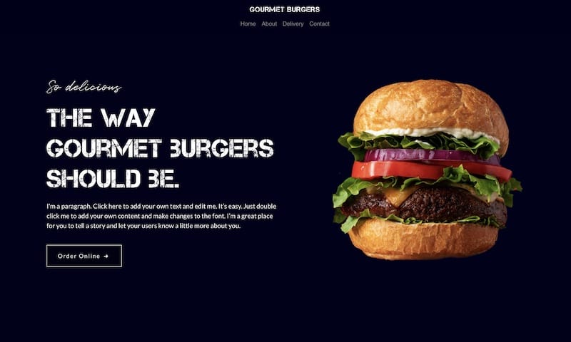 Burger Premium Template