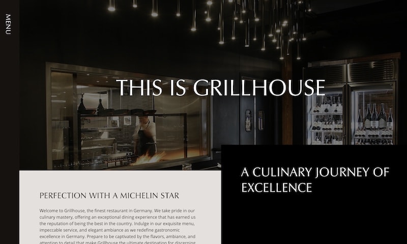 Grill Restaurant Template Blocs